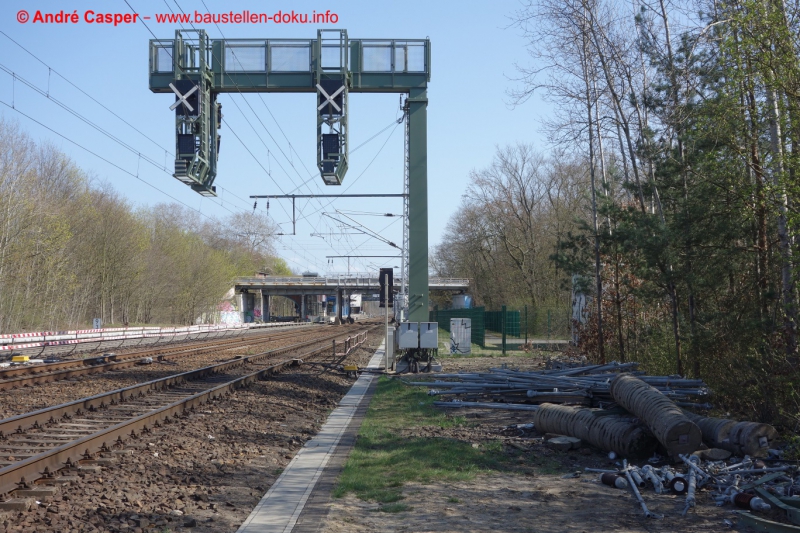 Bilder vom 07.04.2020 Umbau Bahnhof Köpenick Berlin