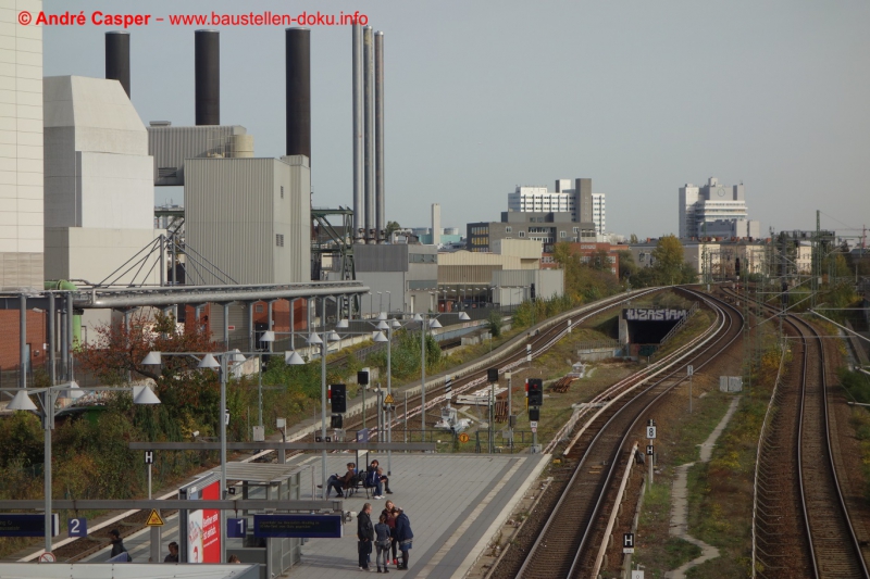 Bilder vom 26.10.2019 Berlin, Neubau SBahn S21 Ein