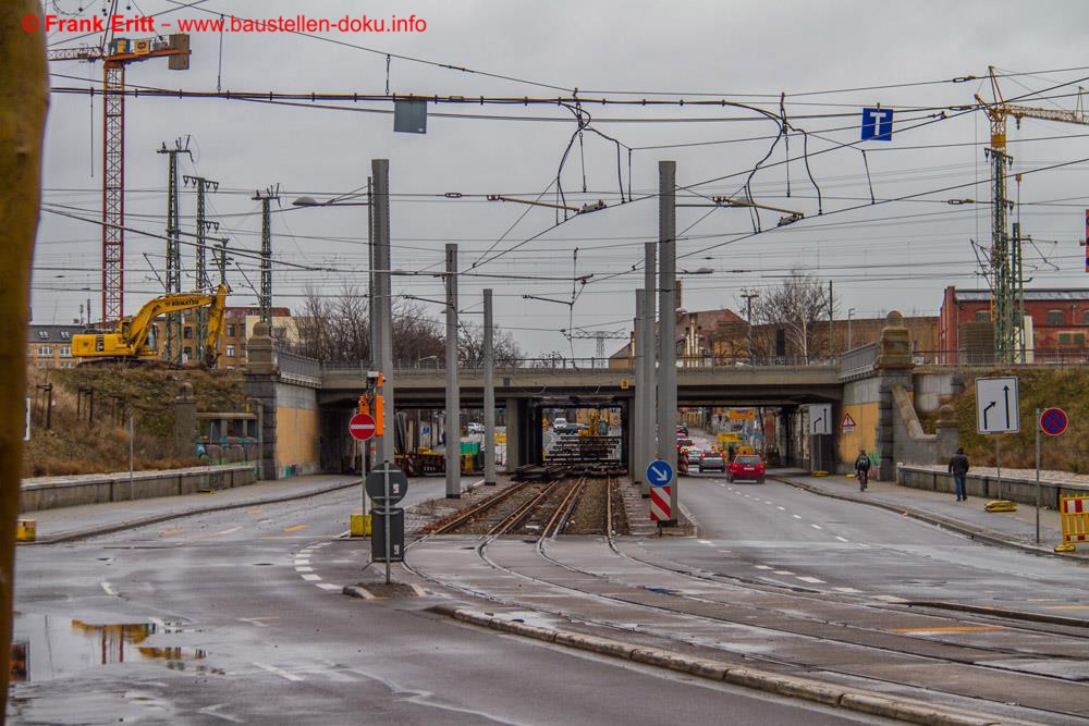 Die Berliner Straße ist derzeit stadteinwärts gesperrt.