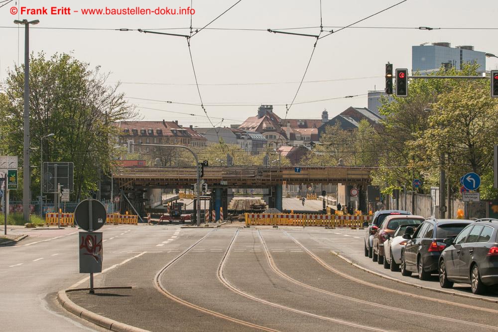 Vollsperrung an der Berliner Straße.