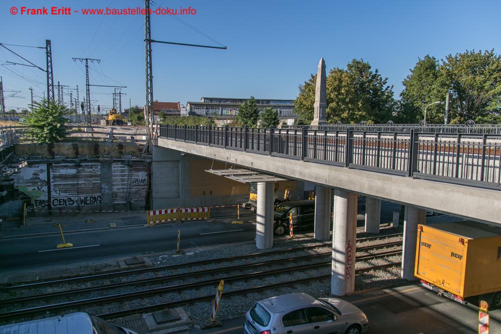 Im letzten Abschnitt wird nun die Stützwand noch erneuert.