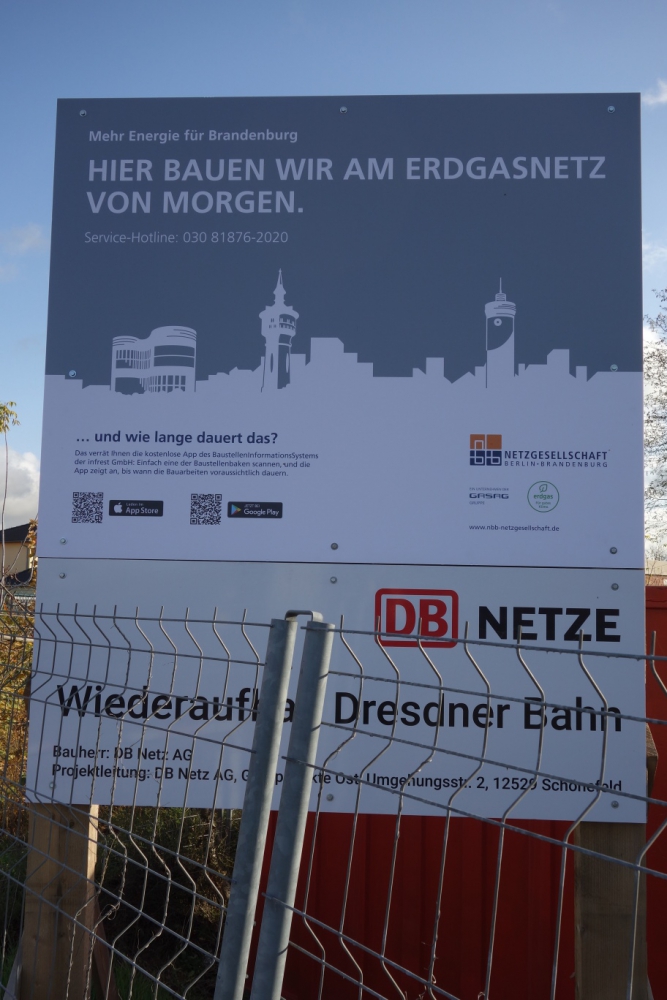 Bautafel PFA 3 Netzgesellschaft