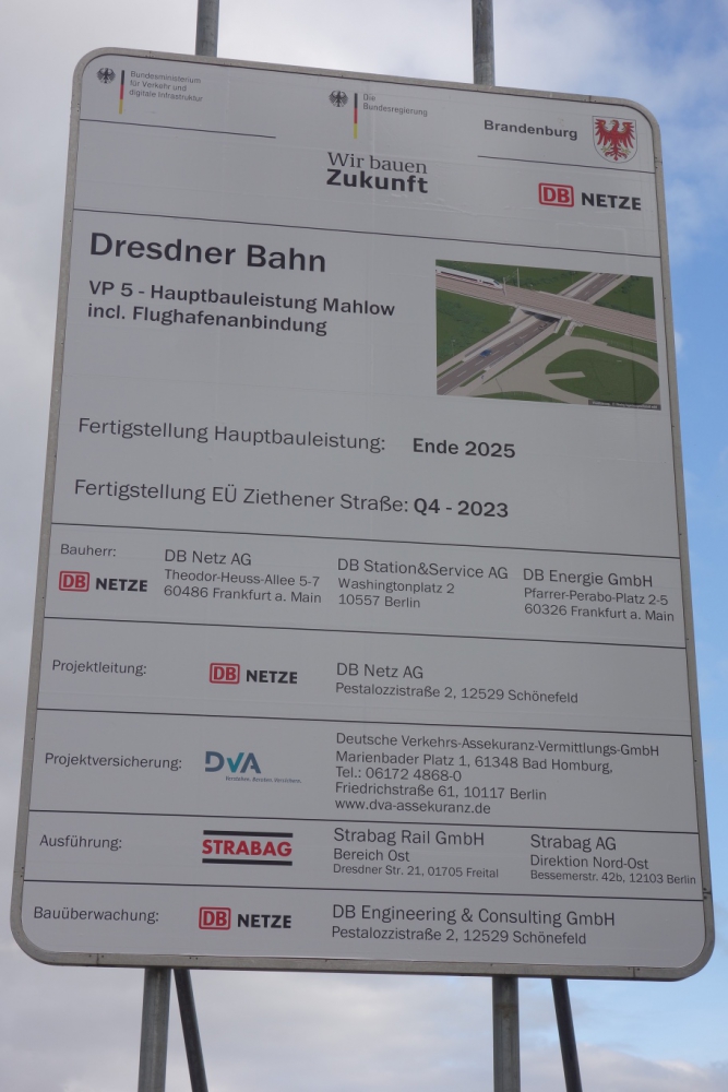 Bautafel EÃ Ziethener StraÃe