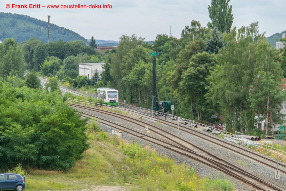 Blick von der Ochsenbrücke in Richtung Gera Zwötzen.