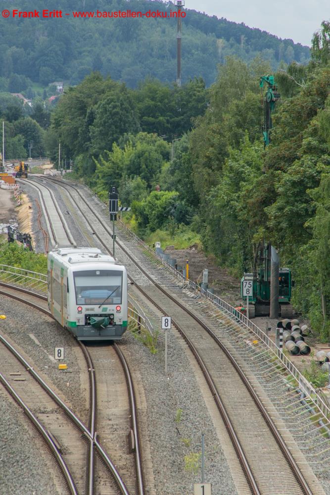 Blick von der Ochsenbrücke in Richtung Gera Zwötzen.