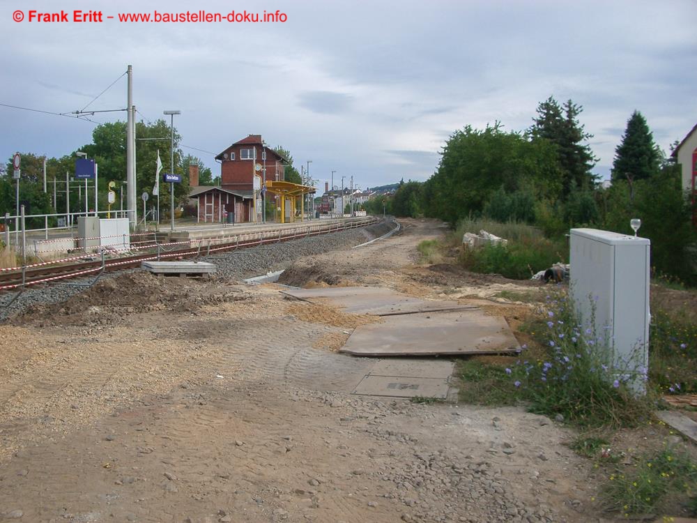 Blick von Fußgängerübergang Pfarrstraße nach Norden