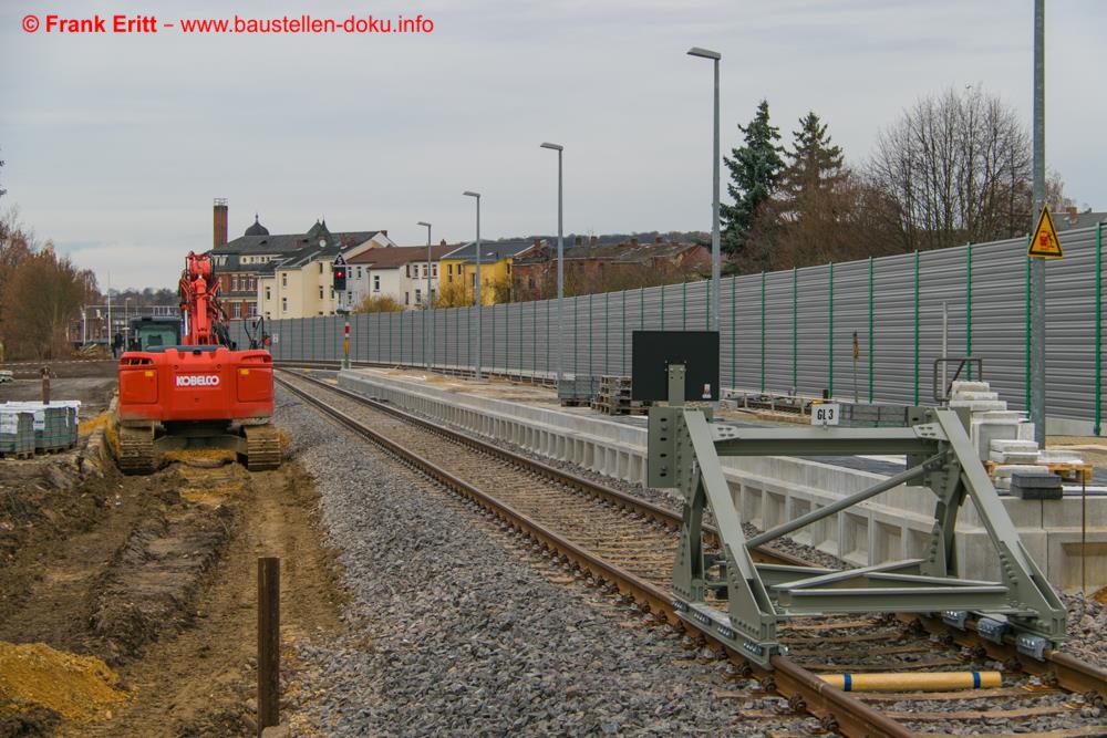 Das Gleis 3 am Bahnhof Zwötzen ist wieder aktiv.