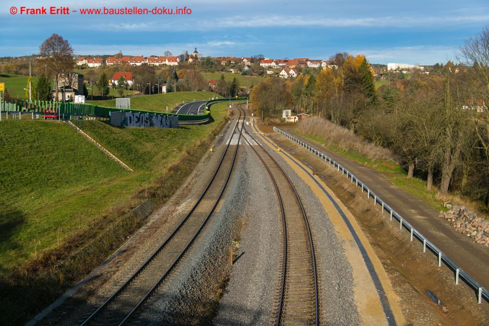 Blick von der Liebschwitzer Brücke nach Norden