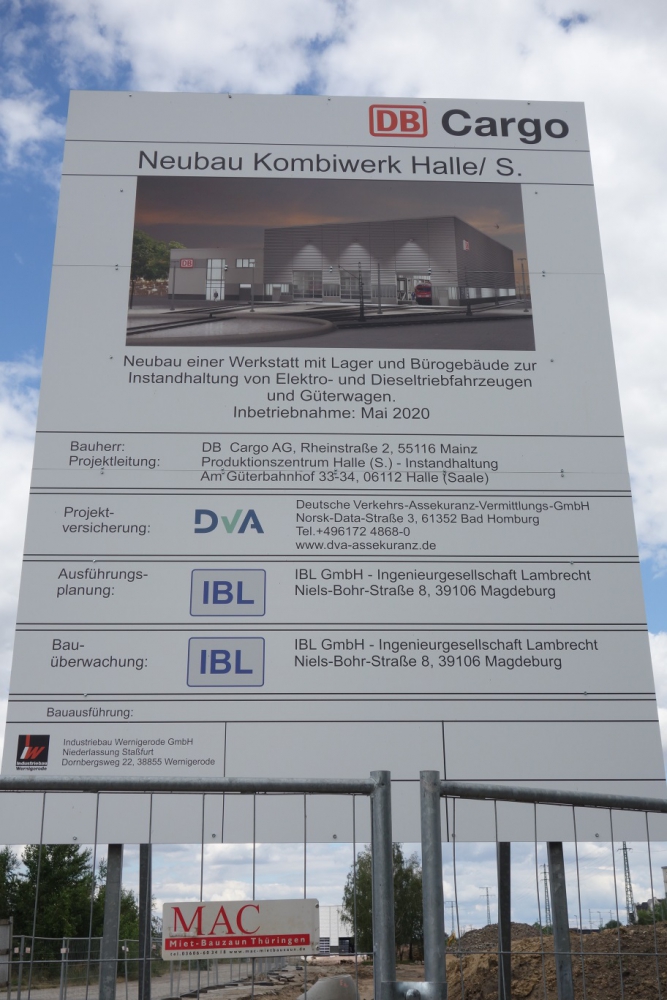 Bautafel Lokwerkstatt