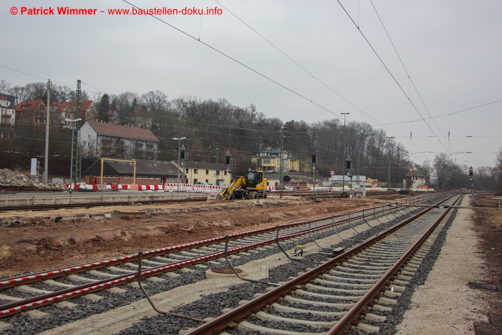 Umbau Bahnsteige Bahnhof Coburg