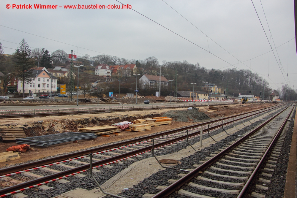 Umbau Bahnsteige Bahnhof Coburg