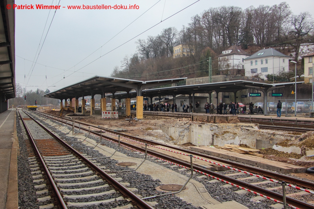 Umbau Bahnsteige Bahnhof Coburg