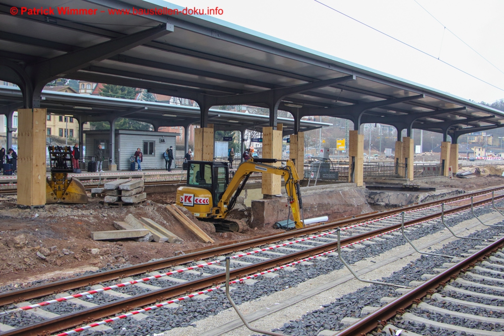 Umbau Bahnsteige Bahnhof Coburg