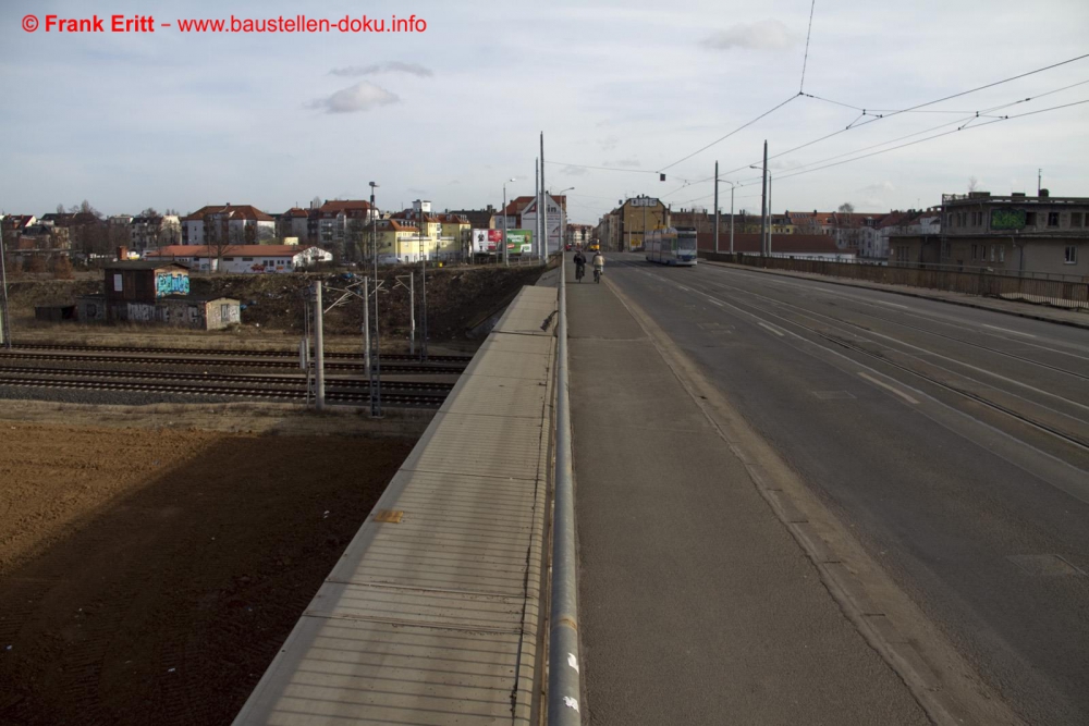 Zustand vor Baubeginn Brücke West