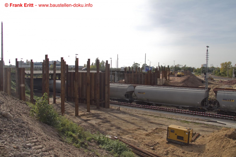 Ersatzbau Behelfsbrücke über die Bahnstrecke Leipzig - Zeitz
