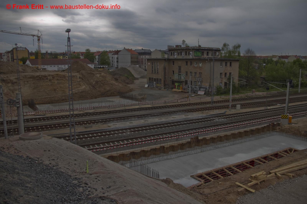 Fundamente für die Westbrücke sind fertig gestellt.
