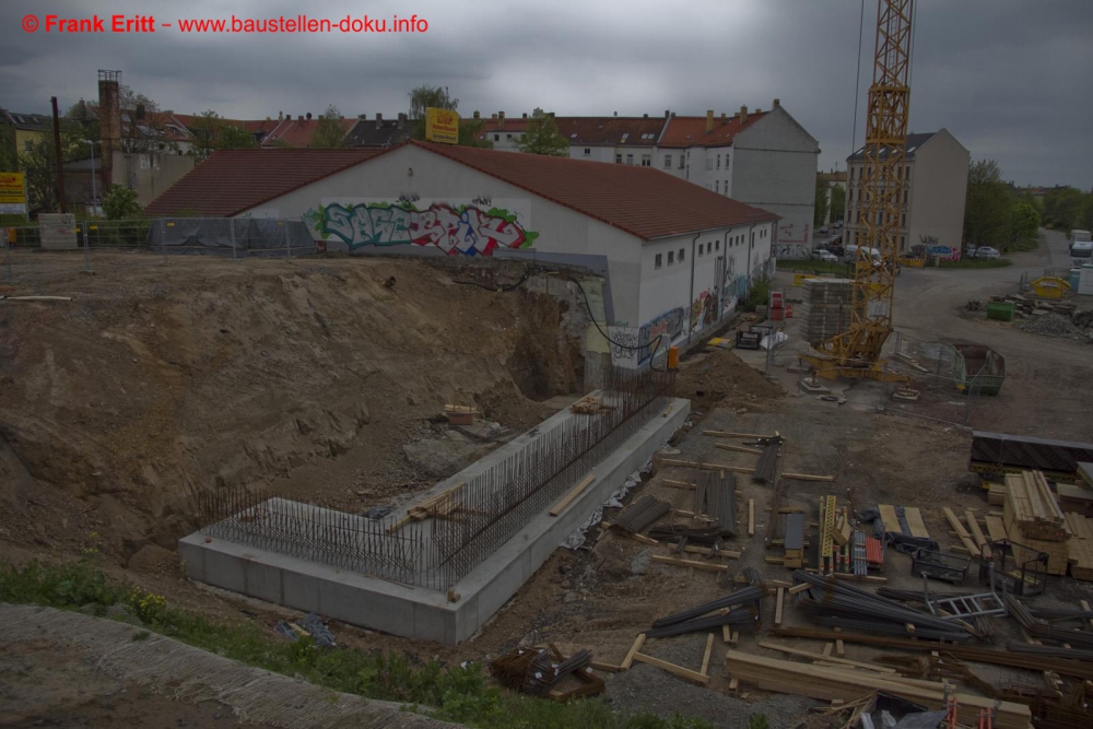 Widerlager Ost der Ostbrücke fertig gestellt