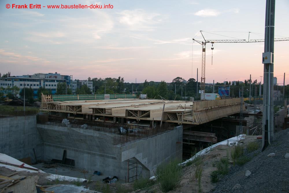 Schalung Brückenüberbau Westbrücke