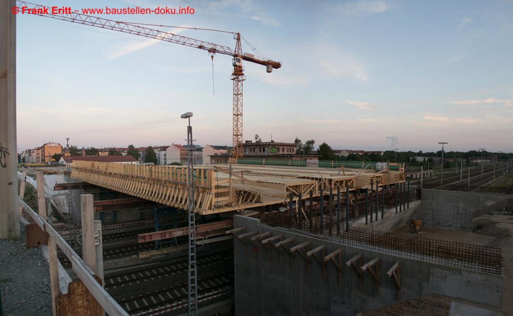 Schalung Brückenüberbau Westbrücke