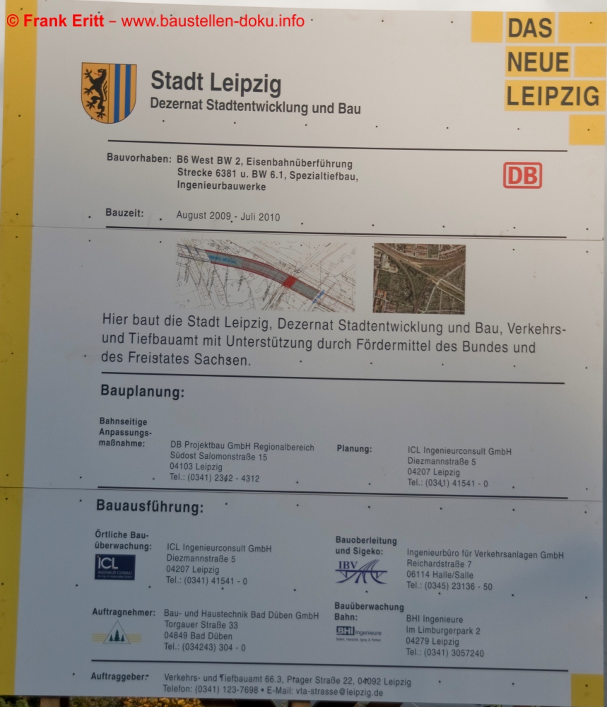 Mittlerer Ring Leipzig - Bereich B6 neu / B87 neu - Travniker Straße