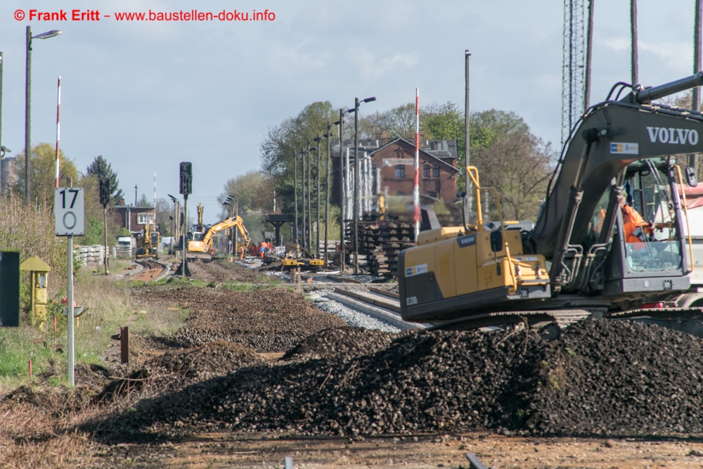 Erneuerung Gleis 1+2 Bahnhof Knauthain