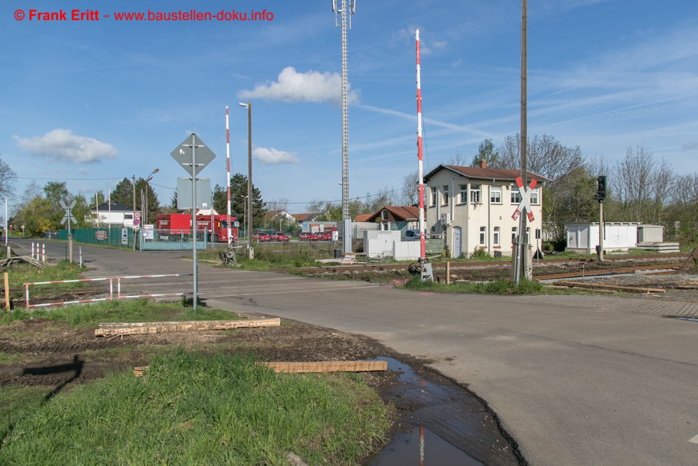 Erneuerung Gleis 1+2 Bahnhof Knauthain