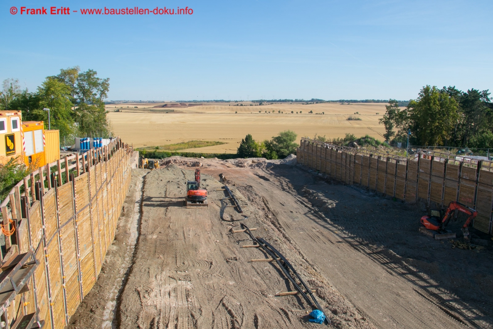 Neubau A143 - Lärmschutztunnel Salzmünde
