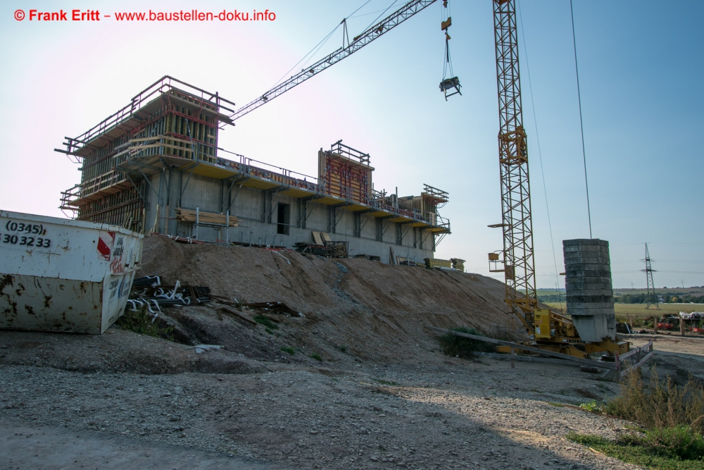 Neubau A143 - Talbrücke Benkendorfer Bach (250m)