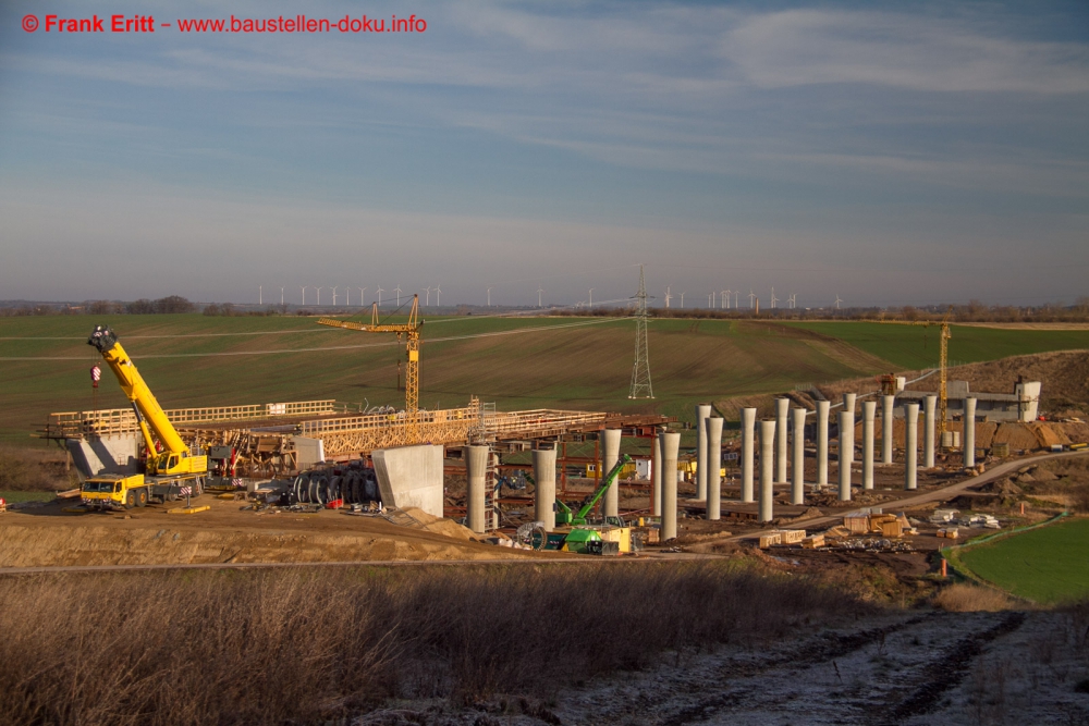 Neubau A143 - Talbrücke Benkendorfer Bach (250m)