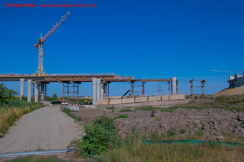 Neubau A143 - Talbrücke Benkendorfer Bach (250m)