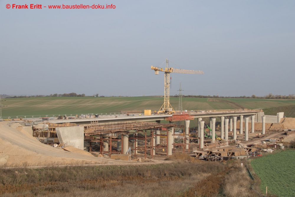 Neubau A143 - Talbrücke Benkendorfer Bach (250m)