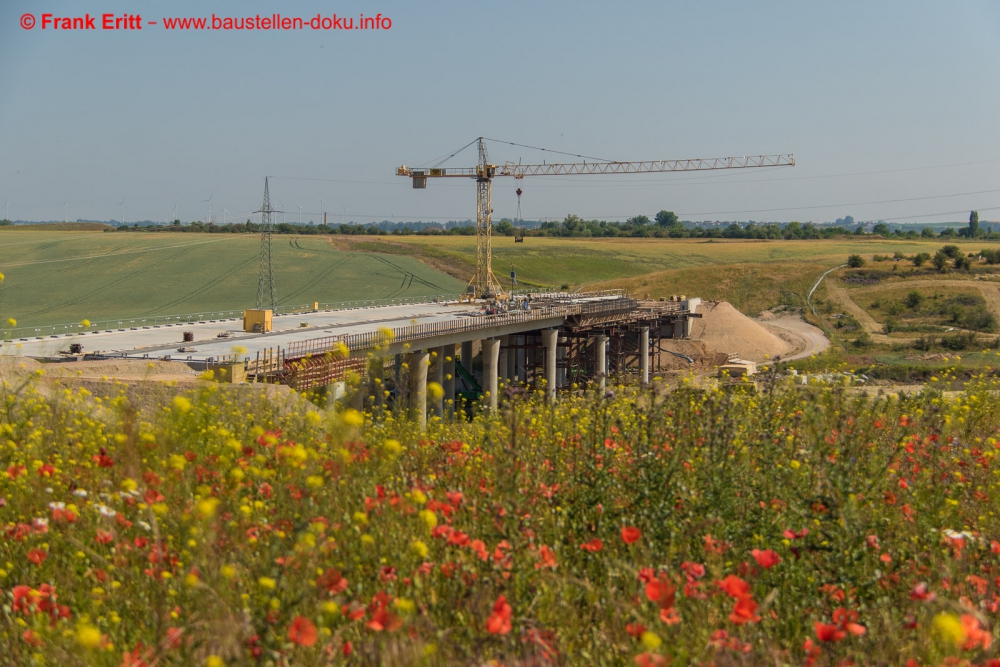 Neubau A143 - Talbrücke Benkendorfer Bach (250m)
