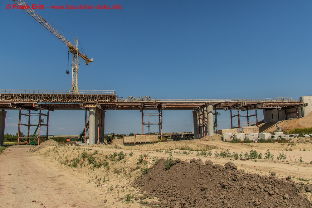 Neubau A143 - Talbrücke Benkendorfer Bach (250m)