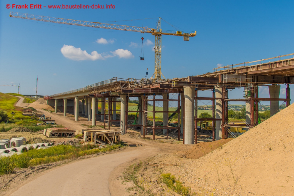 Neubau A143 - Talbrücke Benkendorfer Bach (250m)