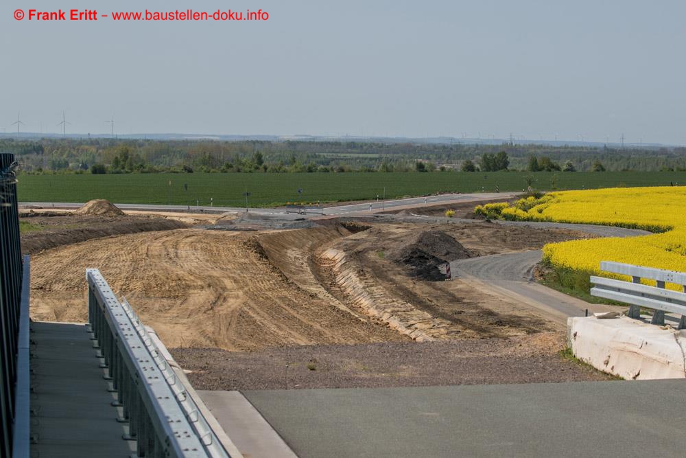 Auch die Arbeiten an den Rampen zur SODA Brücke haben begonnen.