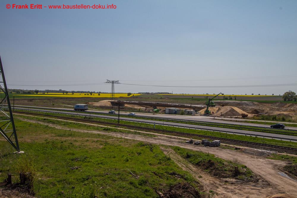 Blick vom alten Bahndamm in Richtung Süden