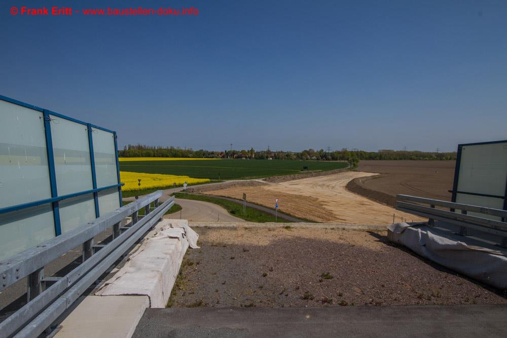 Auch die Arbeiten an den Rampen zur SODA Brücke haben begonnen.