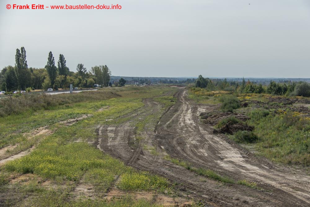 Blick von der Rampe nach Süden.